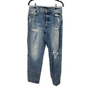 Lucky Brand Drew‎ Mom Jeans High Rise Taper Size 10/30R